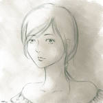 Daily Art Challenge #88: Portrait of a woman by SnowCrasher