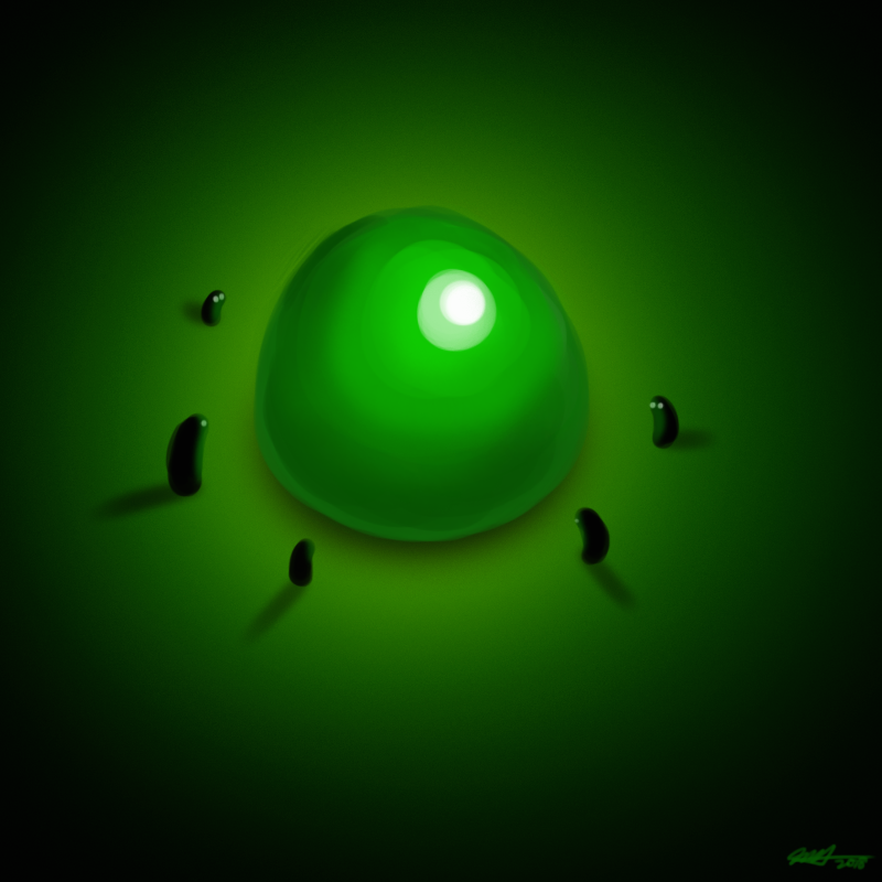 Daily Art Challenge #130: Mysterious Green Blob