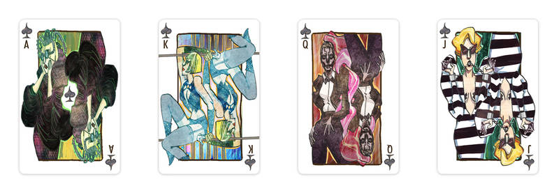 Playing Cards Inspired By Lady Gaga. Spades