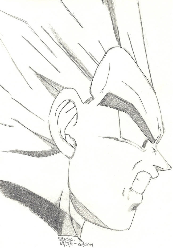 Dragon Ball Z - Vegeta Sketch by SlotheriuS on DeviantArt