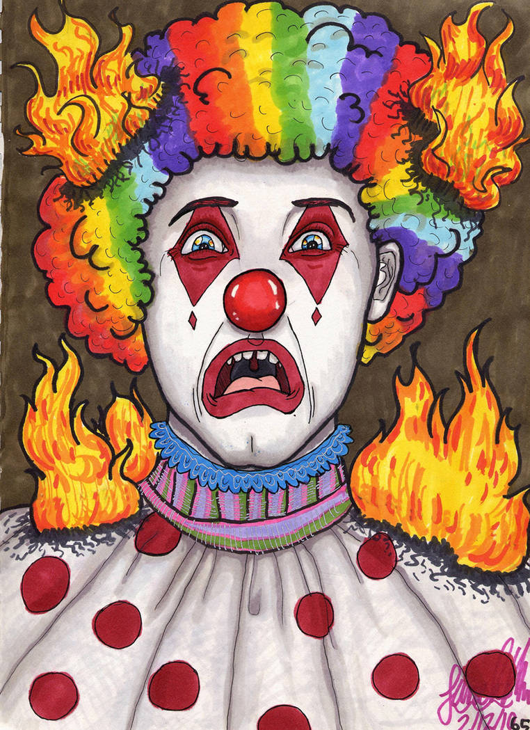 Exploding Clown Picture Clown on Fire by blackpantherindigo on DeviantArt