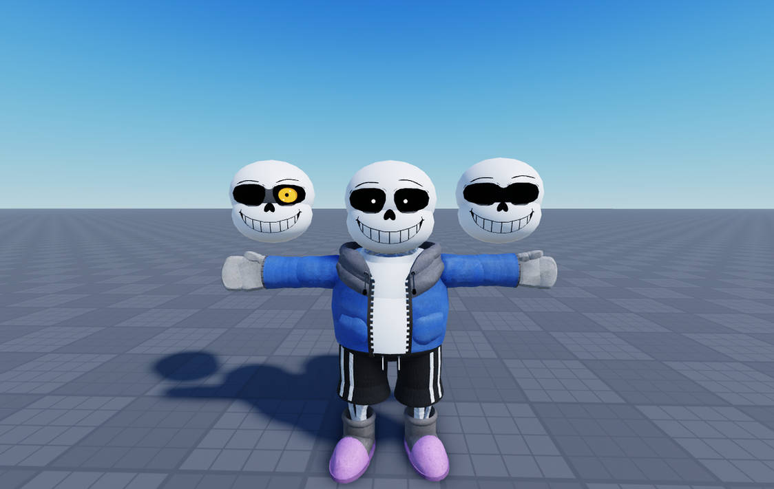 new sans model by Difuzfr on DeviantArt