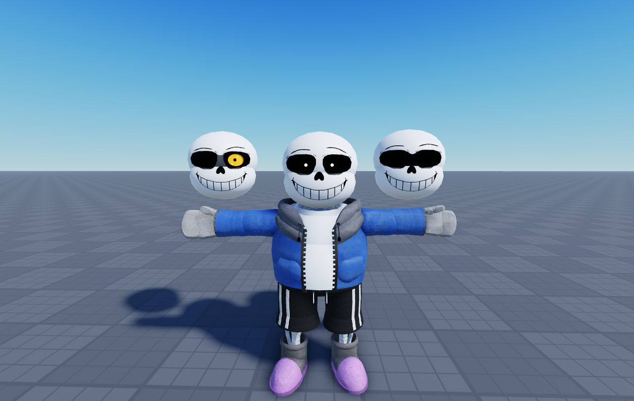 new sans model by Difuzfr on DeviantArt