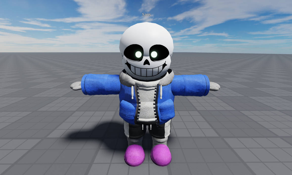 sans model by Difuzfr on DeviantArt