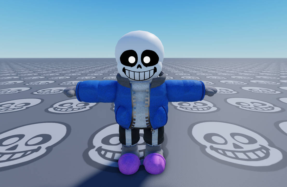 Sans Reference Model sans model for a game by Difuzfr on DeviantArt