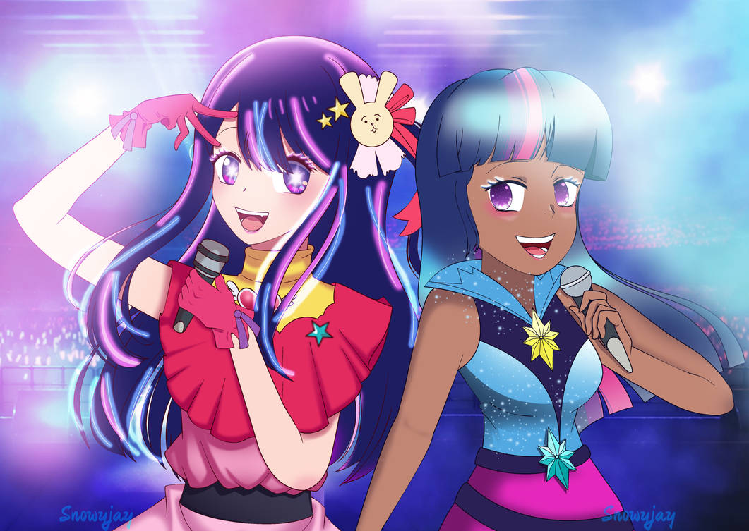 A Popstar and an Idol by SnowflakeFrostYT on DeviantArt