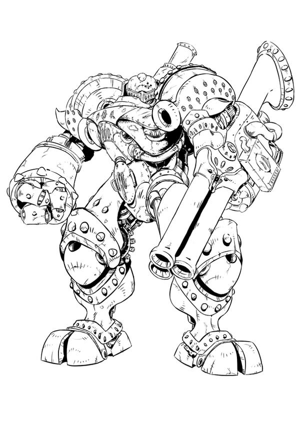 Steampunk Mecha Revision by NinjaCheese