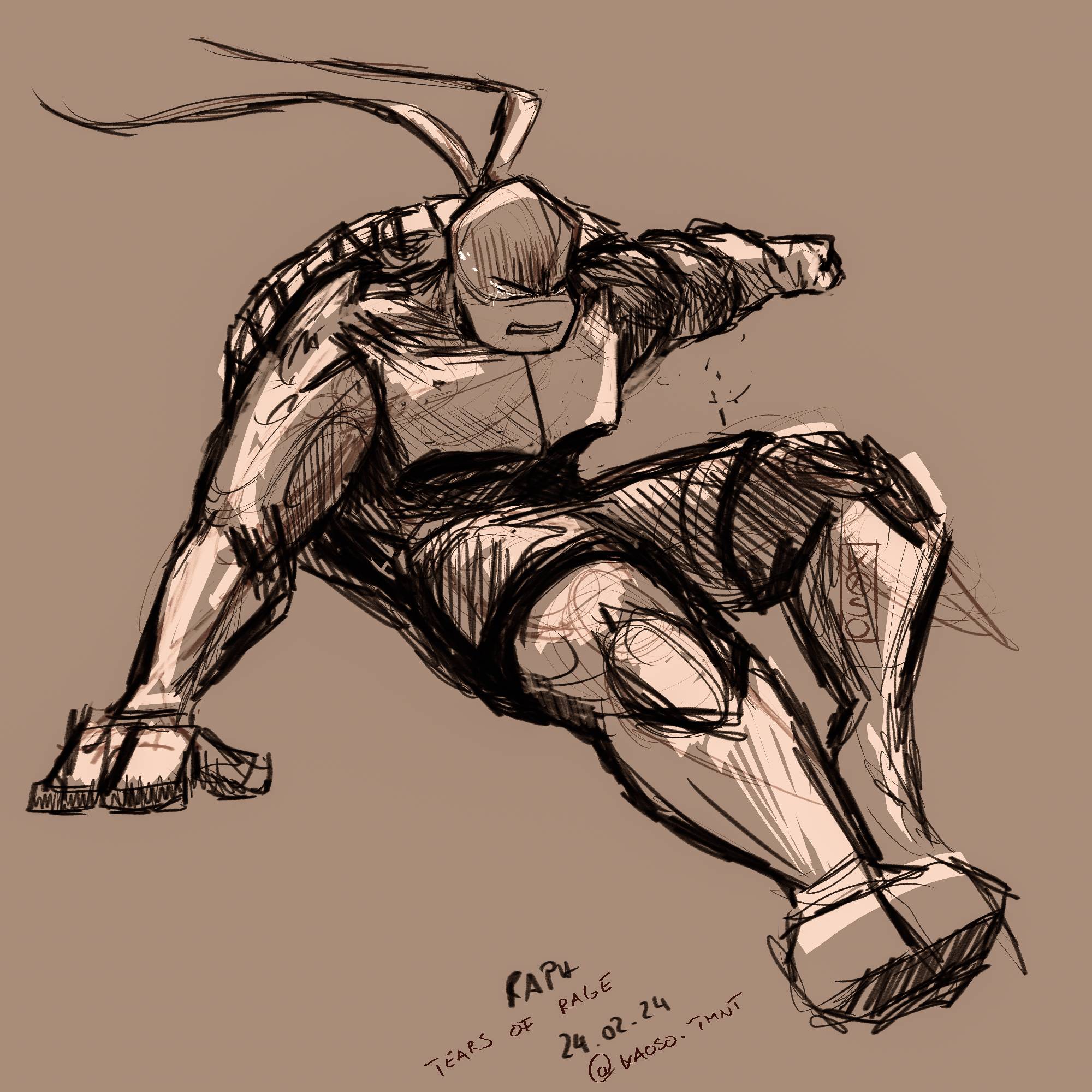 Rottmnt Drawings Computer Raph Tears of rage - Raph - rottmnt - agedup by KaosoTmnt on DeviantArt