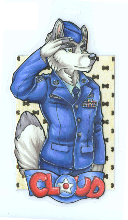 Cloud Scrappy Conbadge