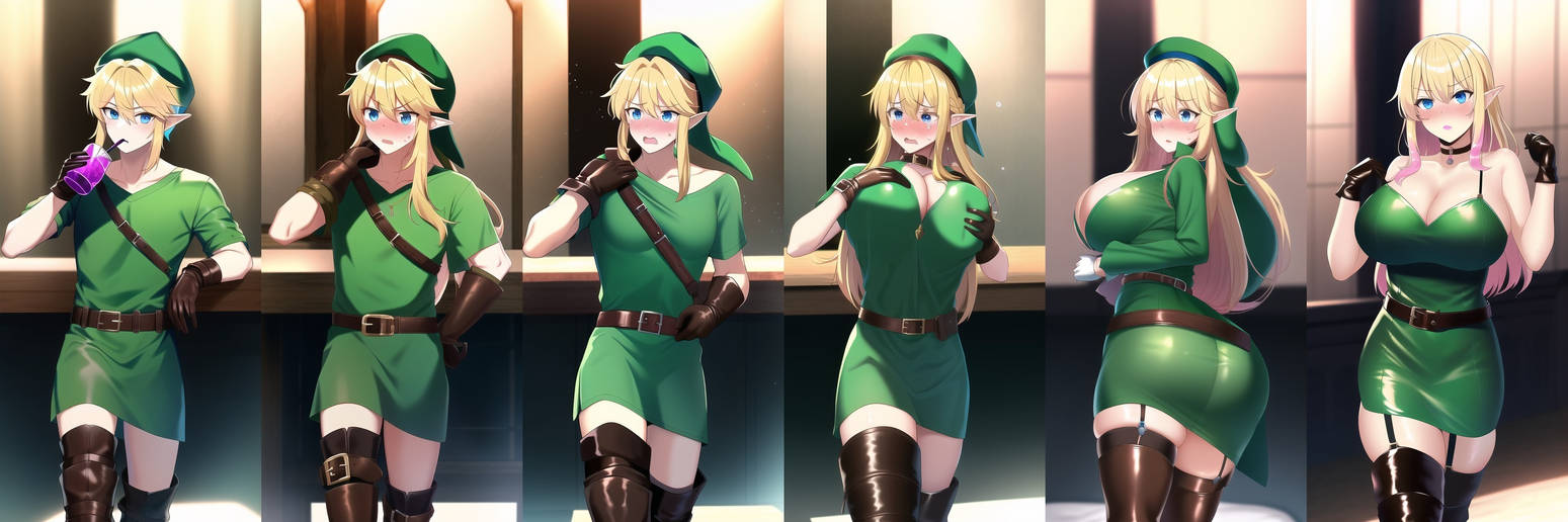 Bust Machine Tg TG Sequence - Link Tries a New Potion by Hakkai20 on DeviantArt