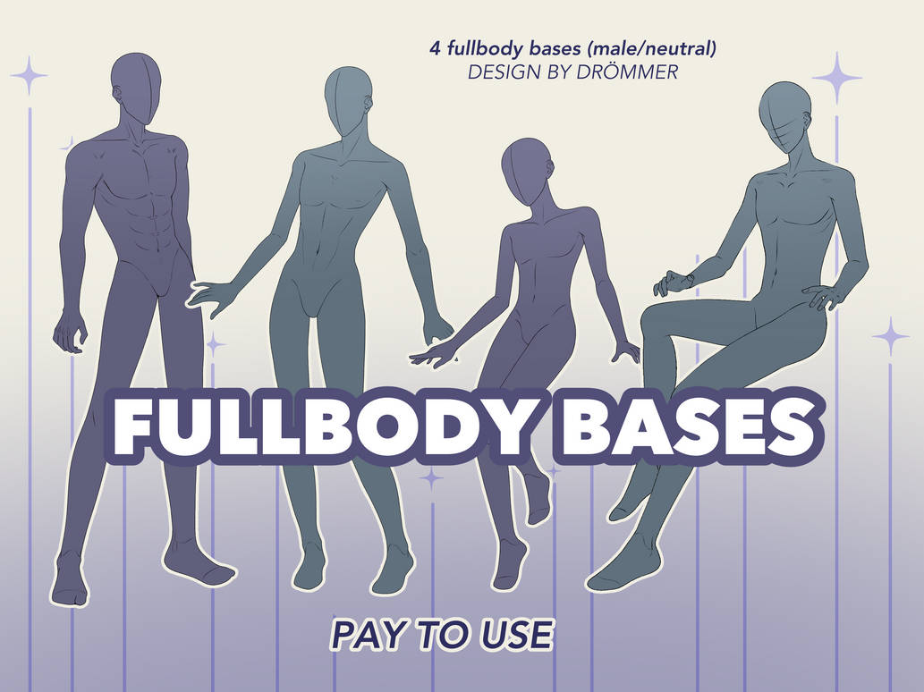 Kit Body Base 4 FULLBODY BASES (p2u) by DrommerArt on DeviantArt