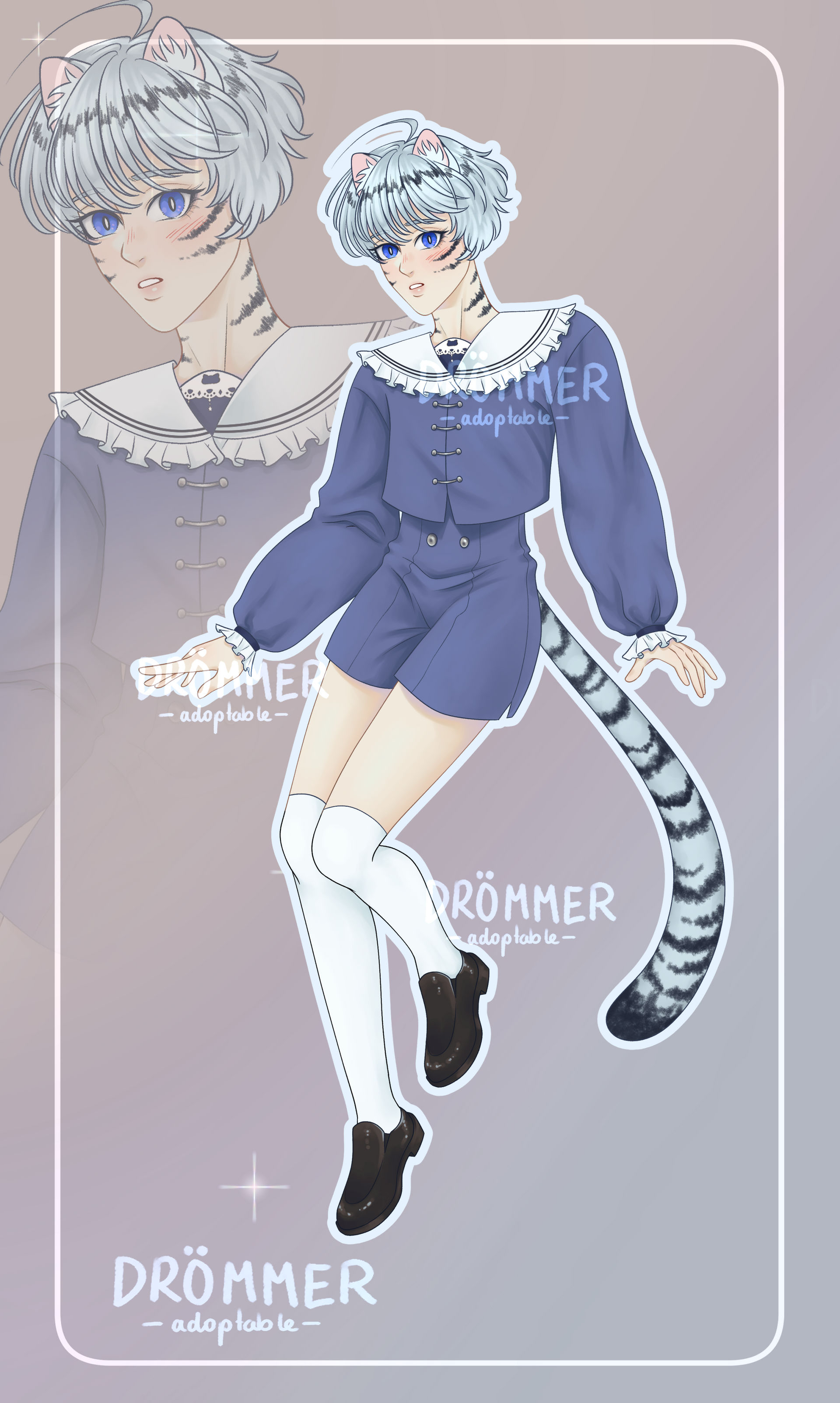 Adopt #006 (white tiger twin) (CLOSED)