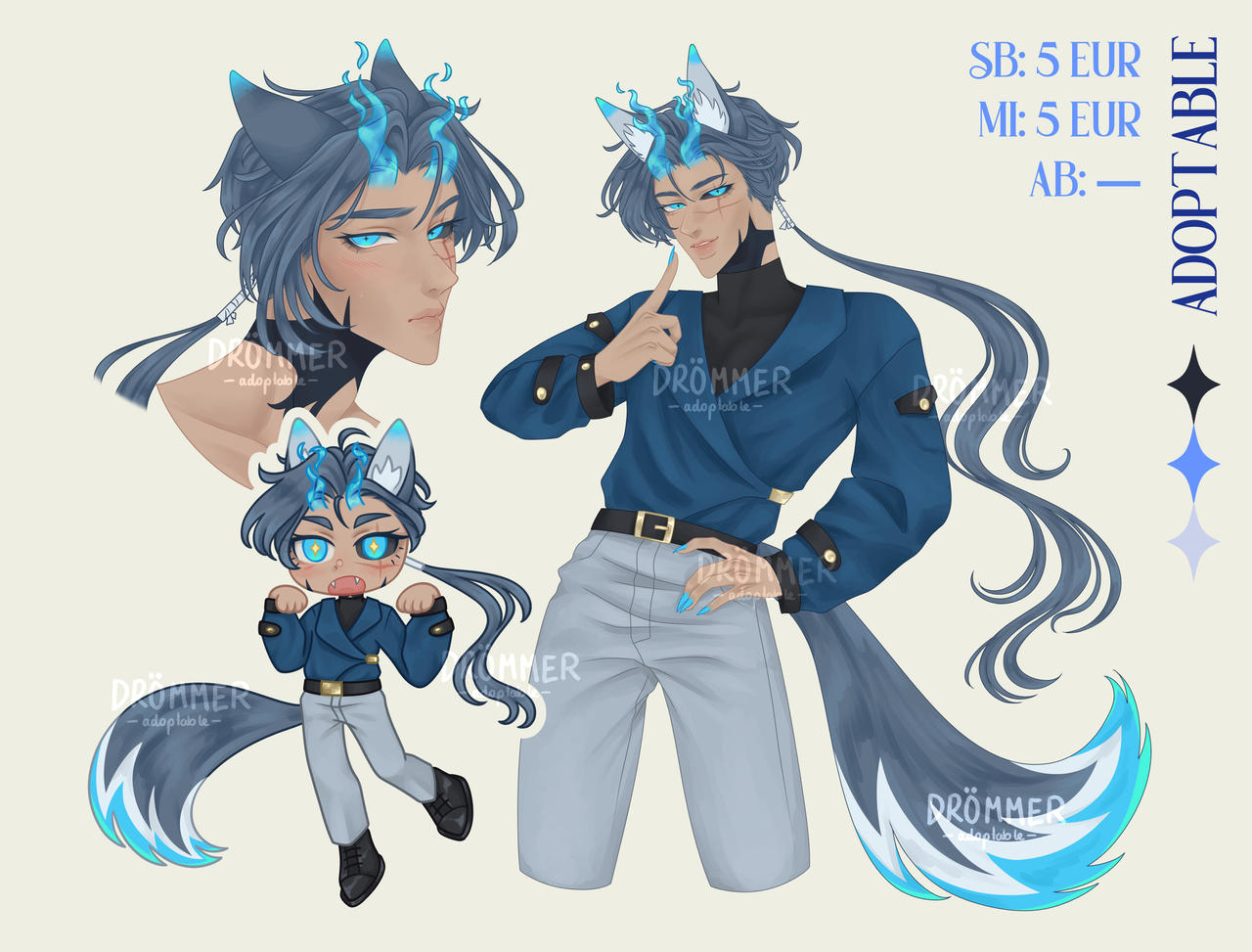 Adopt #076 - Demon wolf (CLOSED)