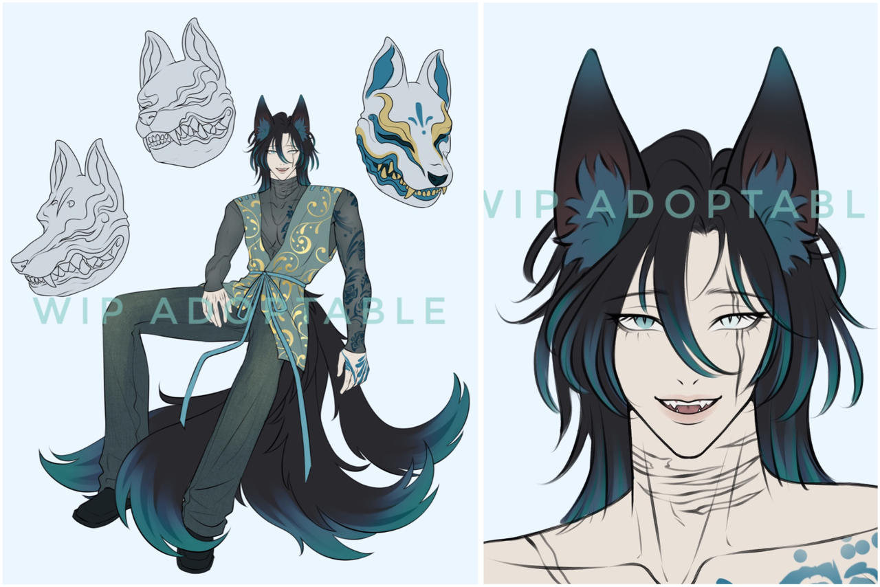 Kitsune of 5 tails WIP (preclaim available)