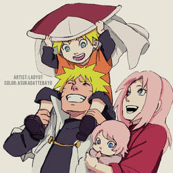 Uzumaki Family - LadyGt (color)