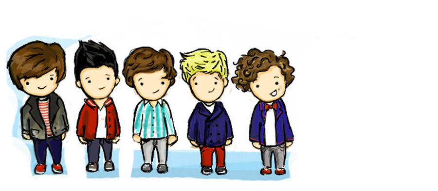 One Direction- sketch by VannyNuovaluna on DeviantArt