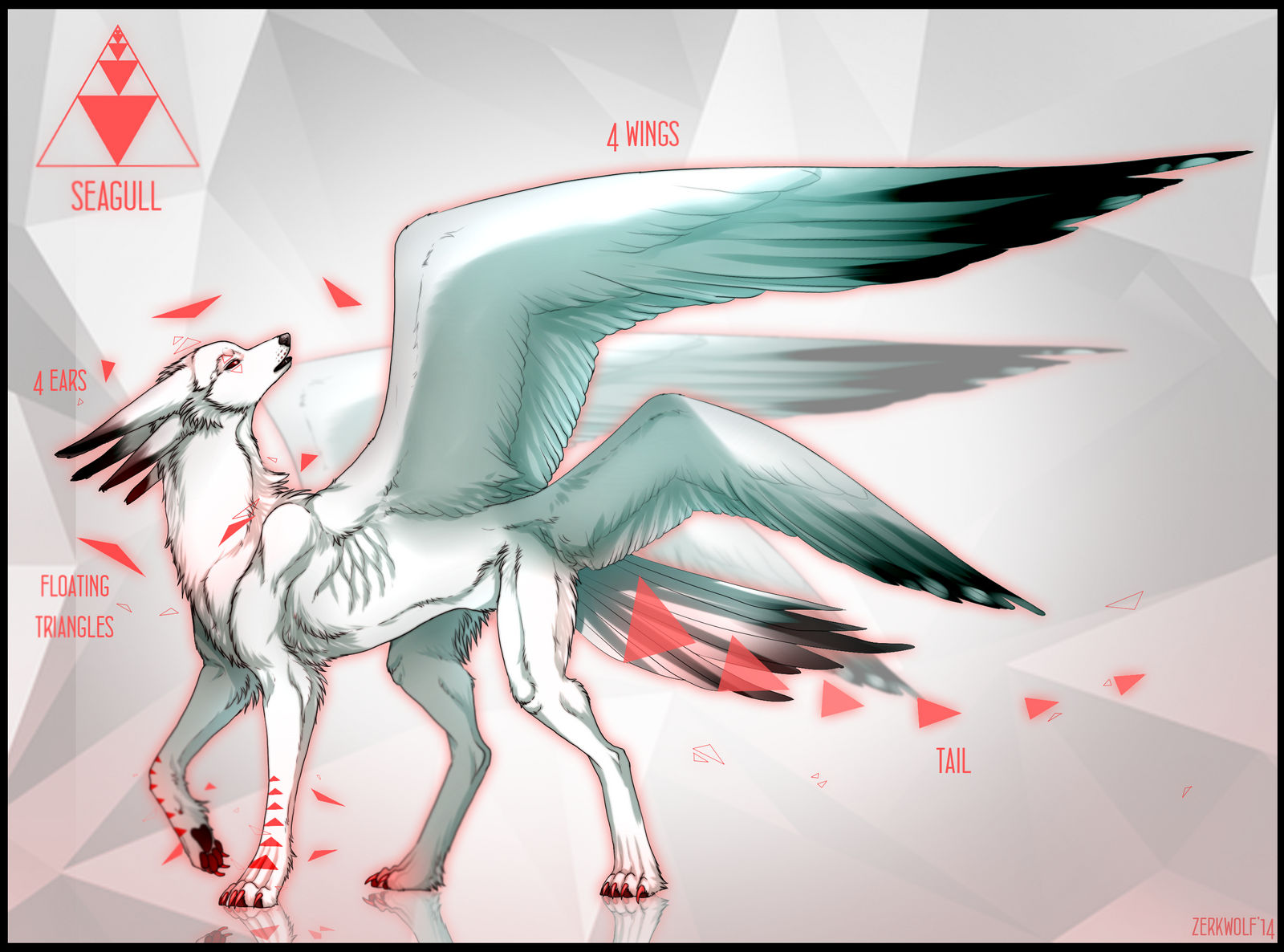 'Seagull' wolf- adoptable [closed]