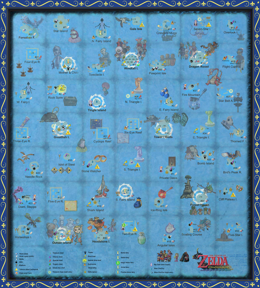 Wind Waker Chart Zelda Wind Waker HD Episode 17 Ghost Ship Treasure