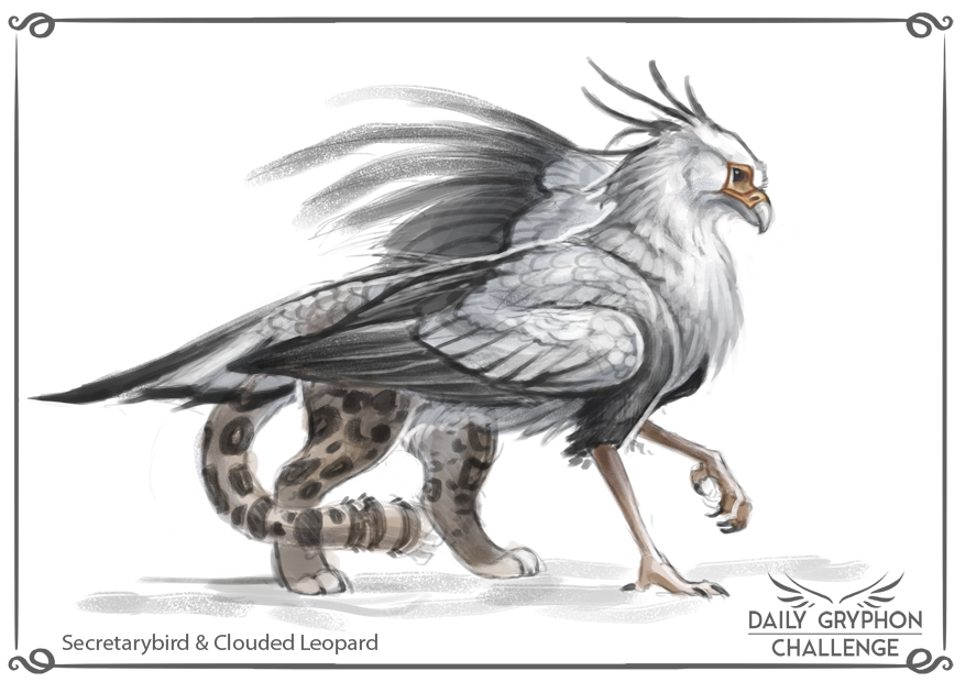 Gryphon Challenge 18 : Secretarybird and Leopard