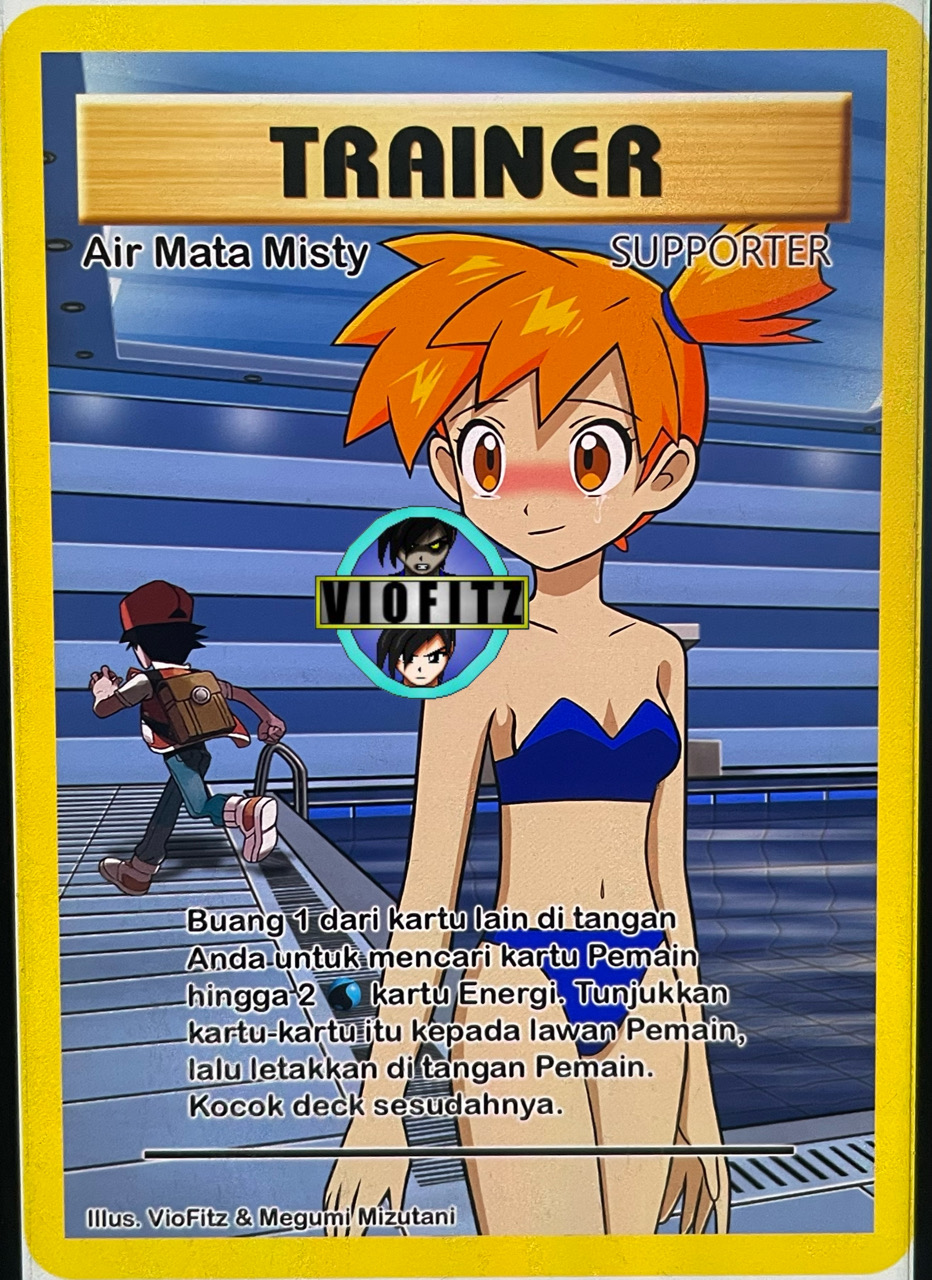 pokemon card misty's tears CGC 8 Japanese Banned Art (Graded Card) Phurion Authentic Japanese Pokemon Gym single card featuring Mistys Tears 1998 Pokemon Japanese Gym Misty's