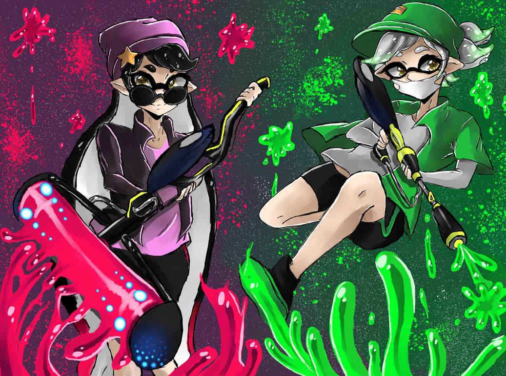Splatoon Agent Animation Splatoon agents by SpinelEatsMe on DeviantArt