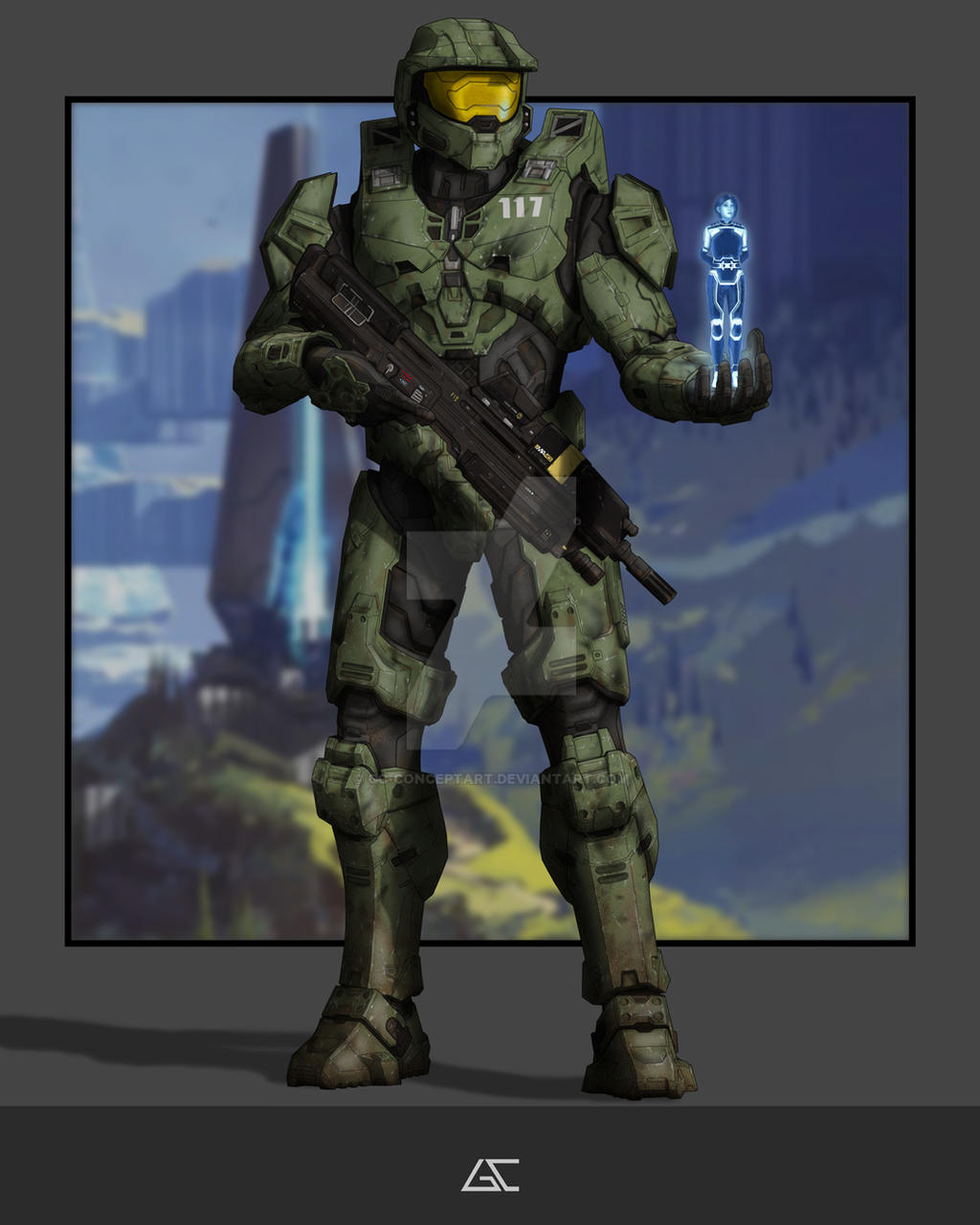 Master Chief Line HALO - MASTER CHIEF (INFINITE) by GC-Conceptart on DeviantArt