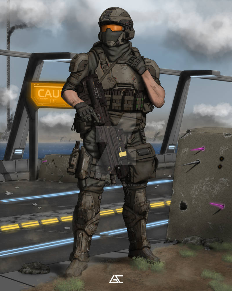 HALO Heavy marine by GCConceptart on DeviantArt