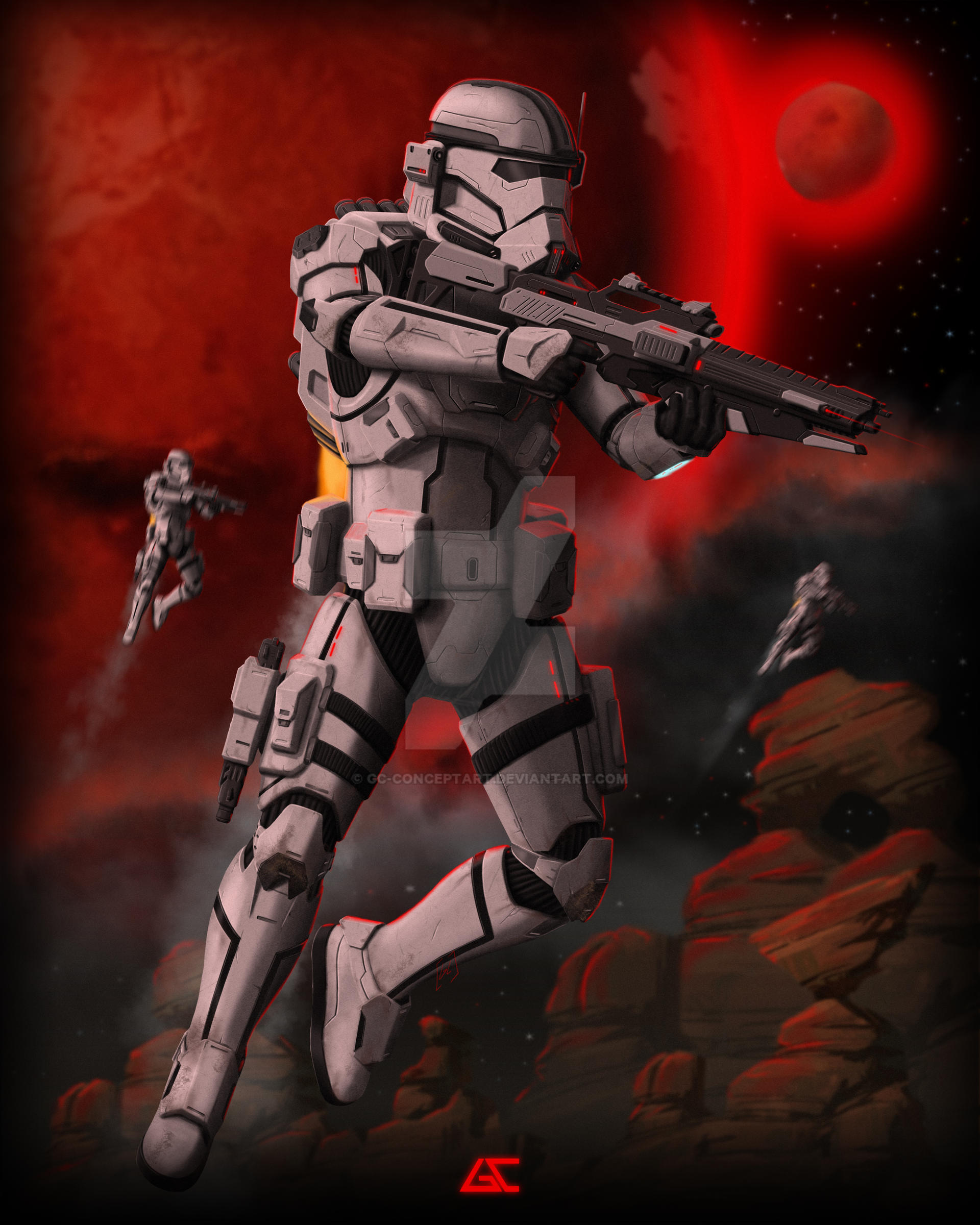 Jumpy Imp STAR WARS - NEW IMP JUMP TROOPER by GC-Conceptart on DeviantArt