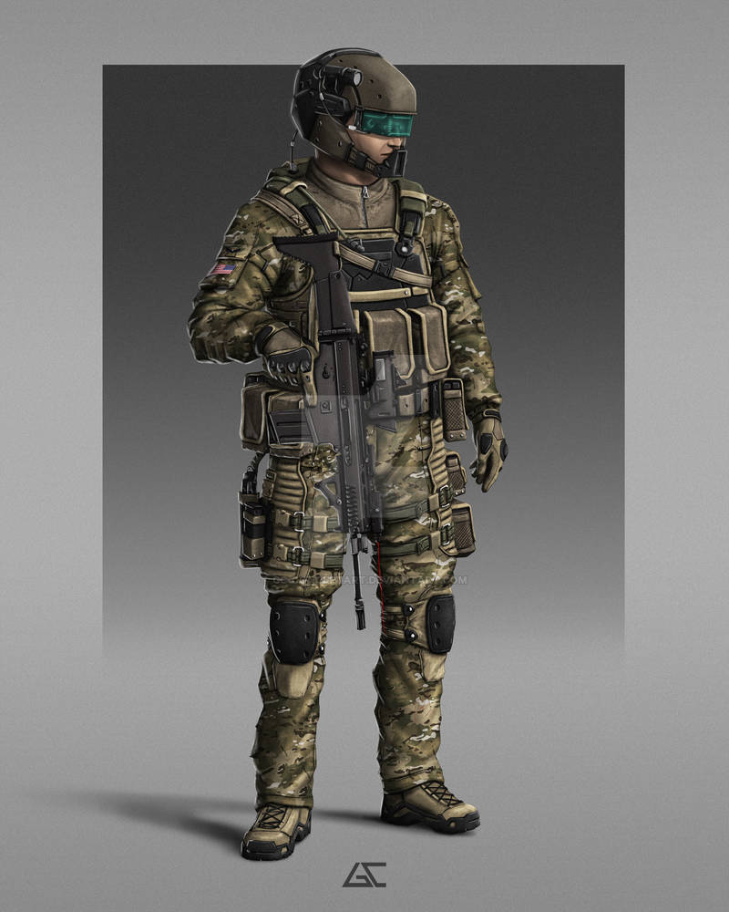 Deviantart Rifleman Guard END WAR - JSF RIFLEMAN by GC-Conceptart on DeviantArt