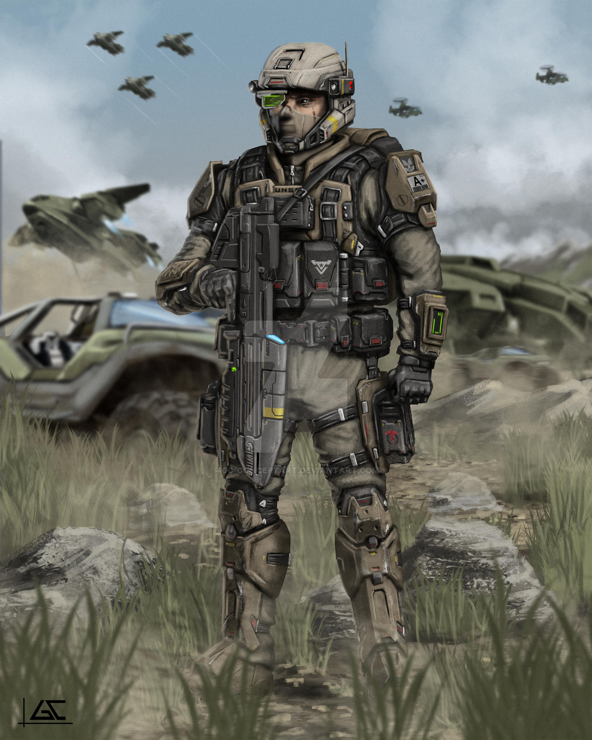 HALO - UNSC ARMY REDESIGN