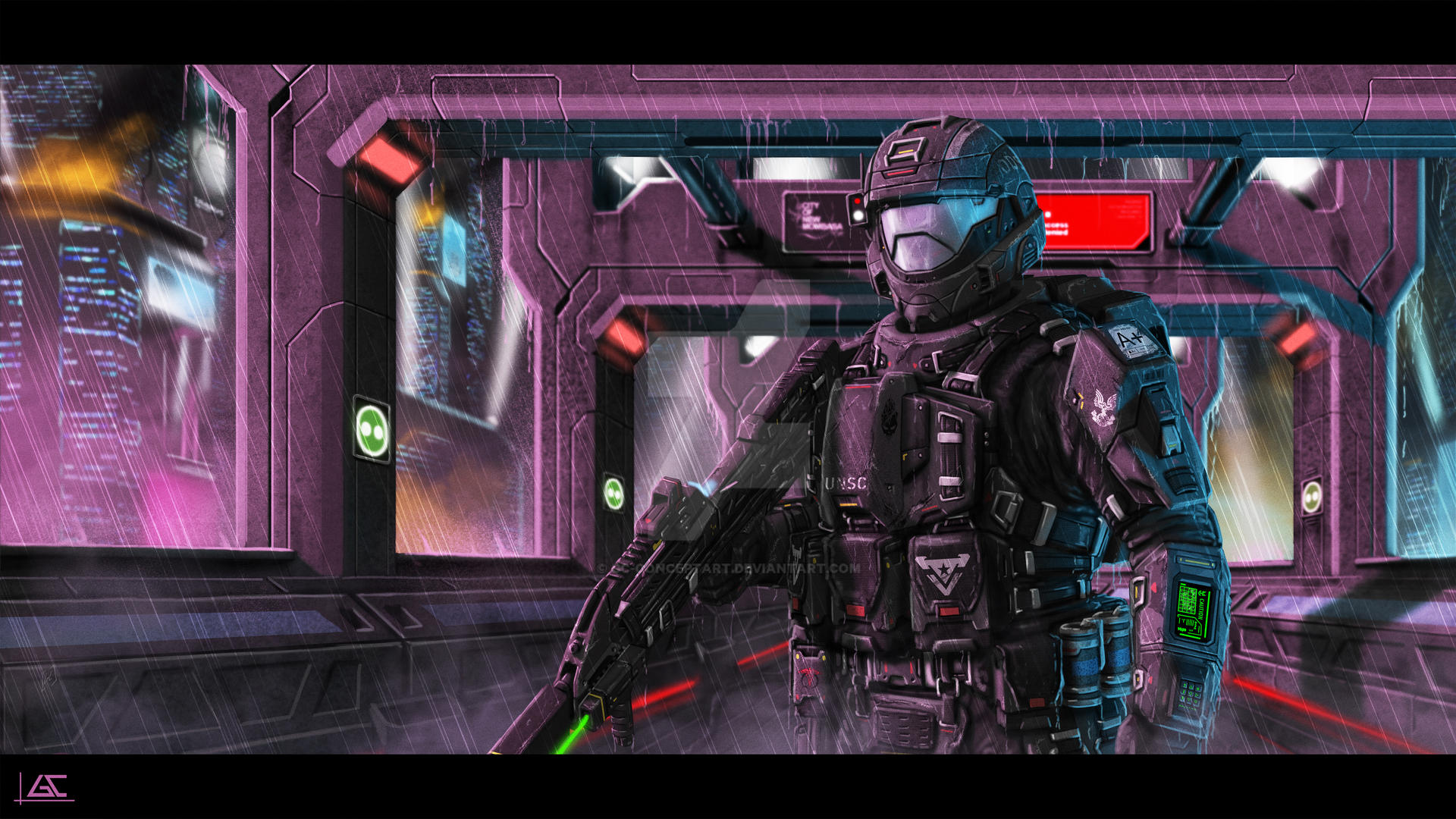 Halo Odst Concept Art Team ArtStation Halo 3 ODST Iterations