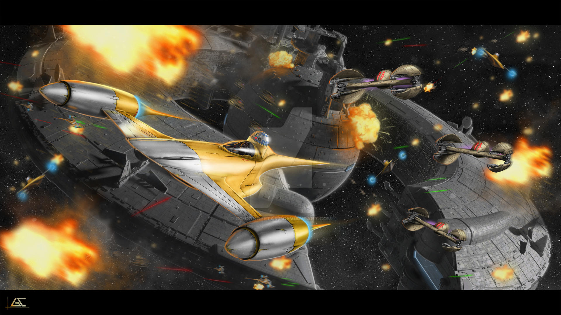 STAR WARS - NABOO SPACE BATTLE