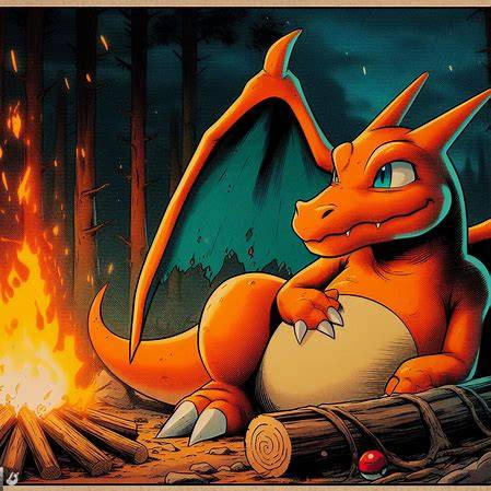 Charizard: Campfire by randyodork on DeviantArt