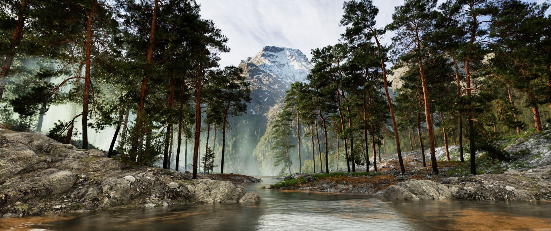 Forest River by perilzof on DeviantArt