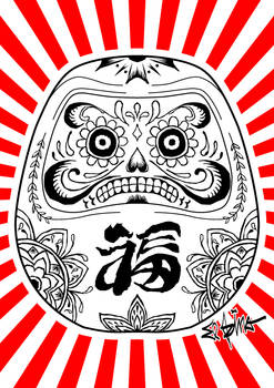 Daruma calavera