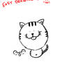It's cute to draw a cat in a circle
