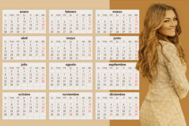 Calendario Amaia Montero 2013' By ~Candelesp