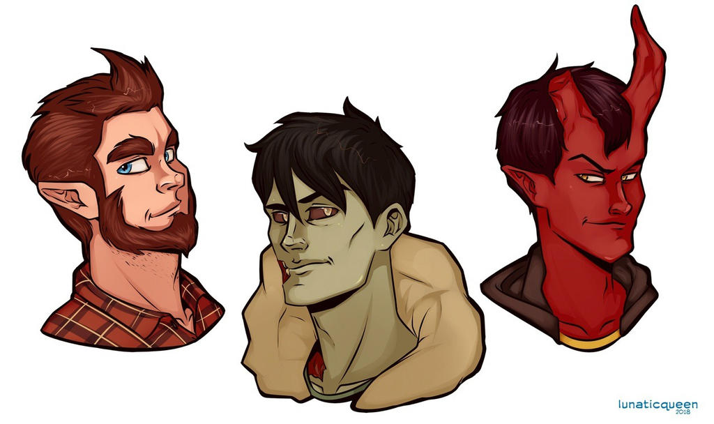 Scott Howl x Brian Green x Damien Lavey by LunaticQueenArt on DeviantArt