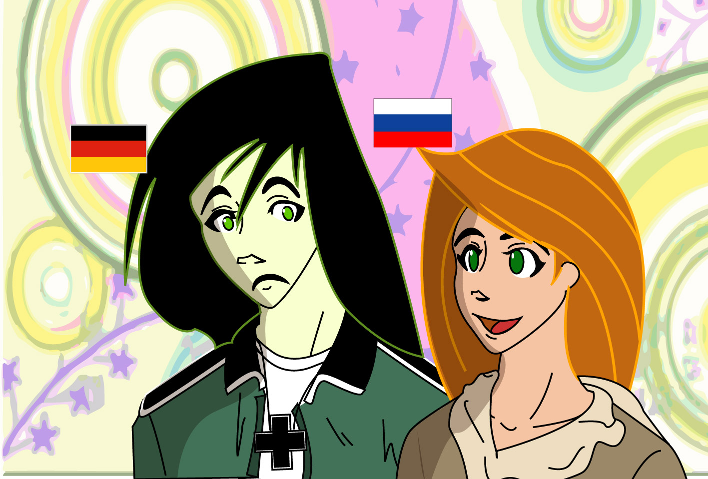 Hetalia: Kim n Shego coloured