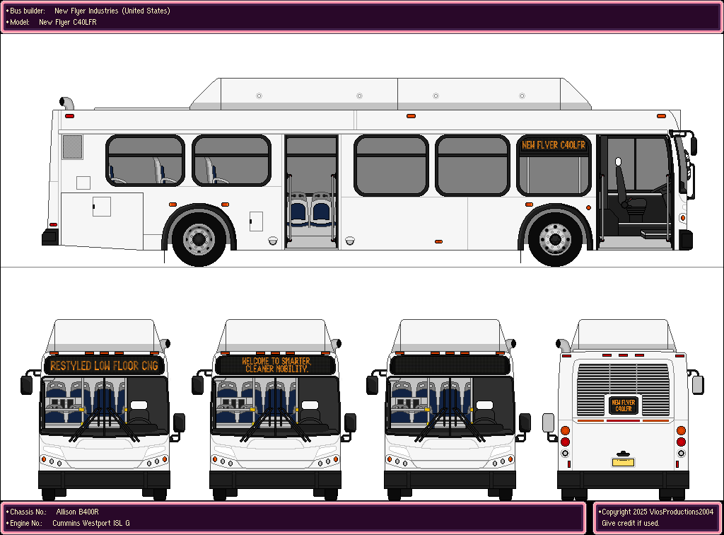 New Flyer C40LFR by Tourmaline7412 on DeviantArt