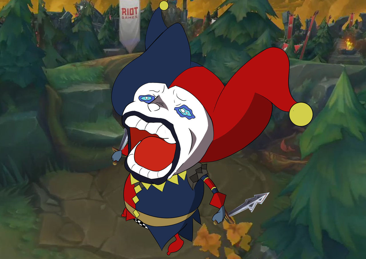 Shaco viendo su lore by OzAlejandro on DeviantArt