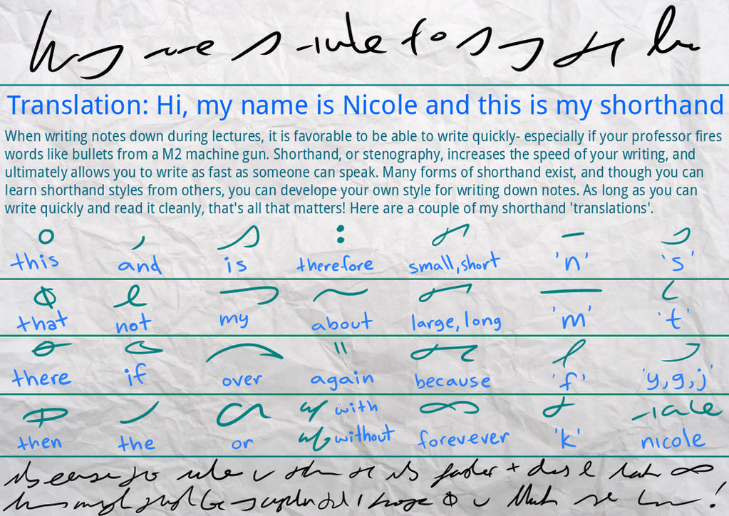 Stenography Chart Examples ShortHand, Stenography Example by i-Moosker on DeviantArt