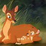 bambi and his mother