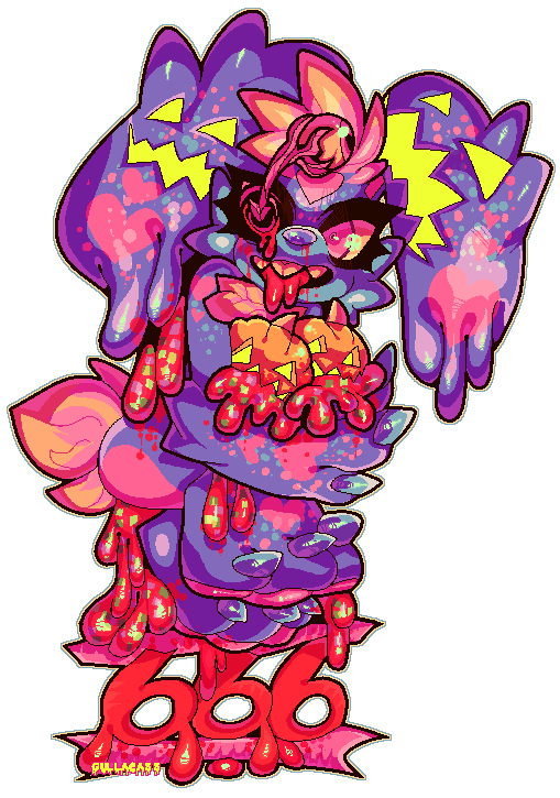 Spooky Drippy Usagi by Gullacass