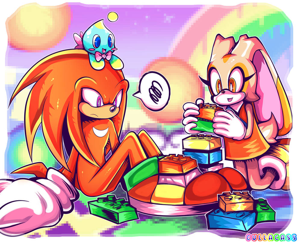 Legos belong on Knuckles' shoes by CassuP0P on DeviantArt