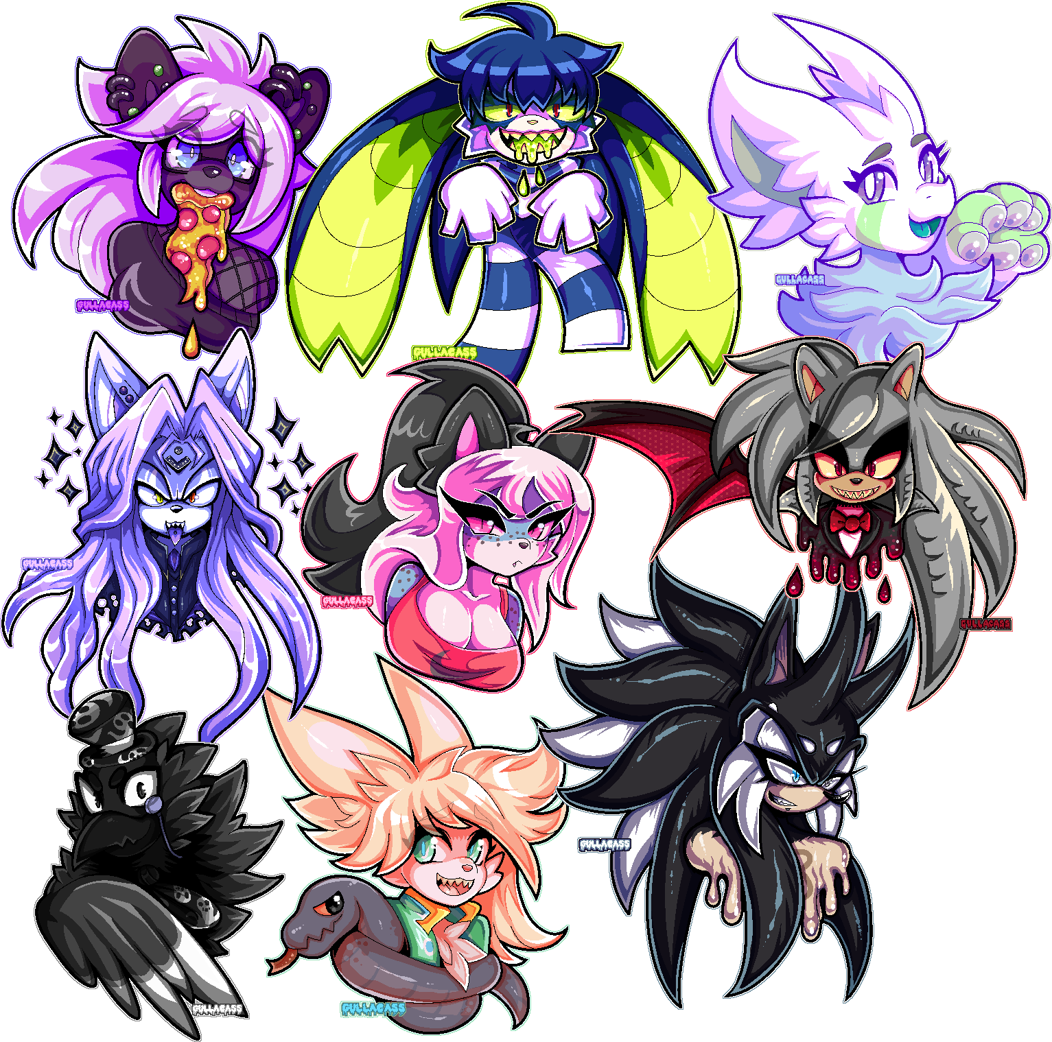 Pixel bust collection 2018 by Gullacass