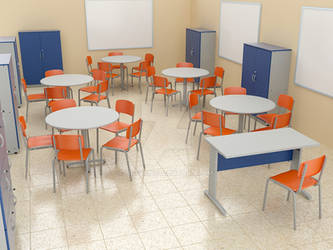 Concept for client interior scene - school