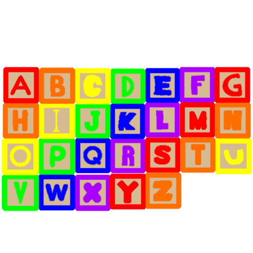 Square Muchsin and Friends Alphabet (Big) by MuchsinGaming306 on DeviantArt