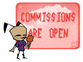 Commissions Are Open Stamp