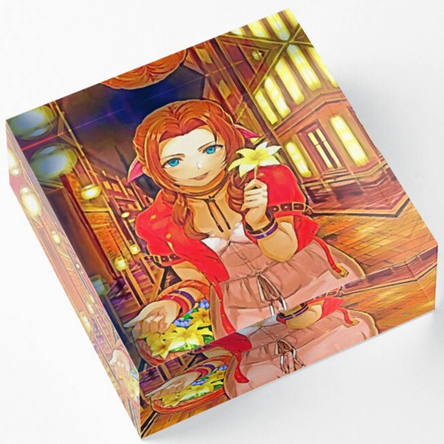 Final Fantasy VII - Aerith - Acrylic Block by Murloc1989 on DeviantArt